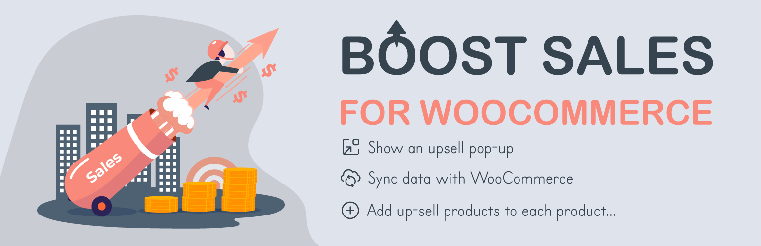 Boost Sales For WooCommerce – Set Up Up-Sells & Cross-Sells Popups & Auto Apply Coupon Preview Wordpress Plugin - Rating, Reviews, Demo & Download