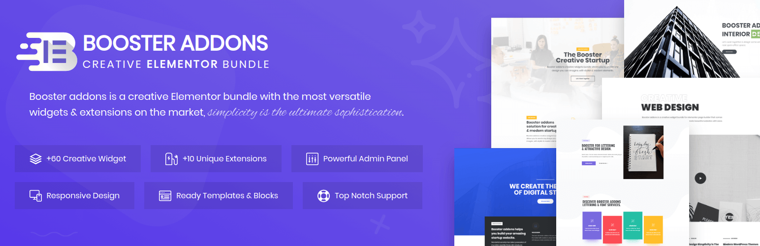 Booster Elementor Addons Preview Wordpress Plugin - Rating, Reviews, Demo & Download