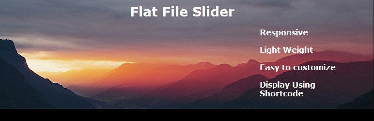 Bootstrap Flat File Slider Preview Wordpress Plugin - Rating, Reviews, Demo & Download