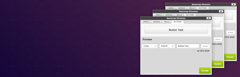 Bootstrap MCE Elements Preview Wordpress Plugin - Rating, Reviews, Demo & Download
