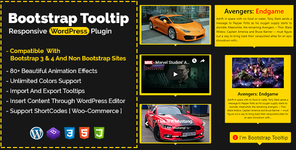 Bootstrap Tooltip – Responsive WordPress Plugin Preview - Rating, Reviews, Demo & Download
