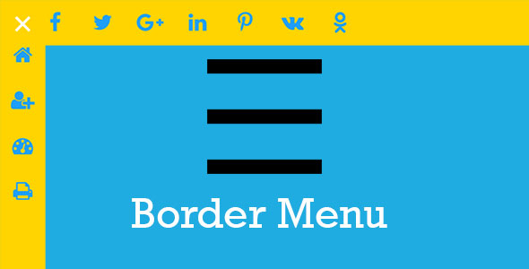 Border Menu – Custom Icon Menu With An Animated Border Effect Preview Wordpress Plugin - Rating, Reviews, Demo & Download