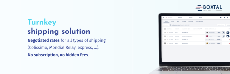 Boxtal – Shipping Solution Preview Wordpress Plugin - Rating, Reviews, Demo & Download