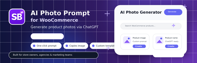 Brahmabit AI Photo Prompt For WooCommerce Preview Wordpress Plugin - Rating, Reviews, Demo & Download