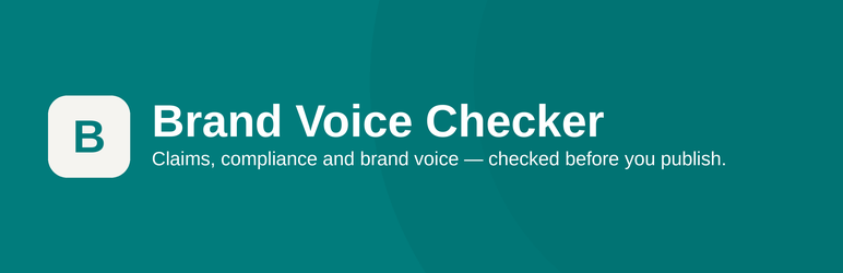 Brand Voice Checker Preview Wordpress Plugin - Rating, Reviews, Demo & Download