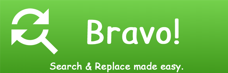 Bravo Search & Replace Preview Wordpress Plugin - Rating, Reviews, Demo & Download