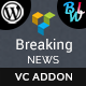 Breaking News Addon For Visual Composer