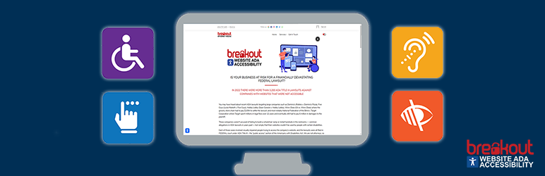 BreakoutADA Website Accessibility Preview Wordpress Plugin - Rating, Reviews, Demo & Download