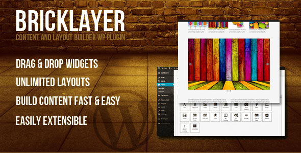 Bricklayer – Content Builder WP Plugin Preview - Rating, Reviews, Demo & Download