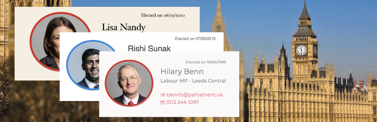 British Member Of Parliament Profile Preview Wordpress Plugin - Rating, Reviews, Demo & Download
