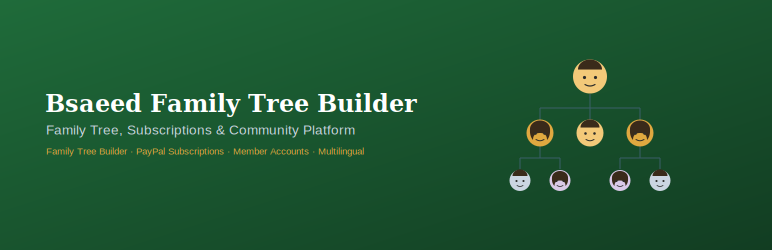 Bsaeed Family Tree Builder Preview Wordpress Plugin - Rating, Reviews, Demo & Download