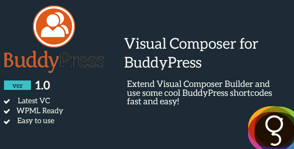 BuddyPress For Visual Composer Preview Wordpress Plugin - Rating, Reviews, Demo & Download