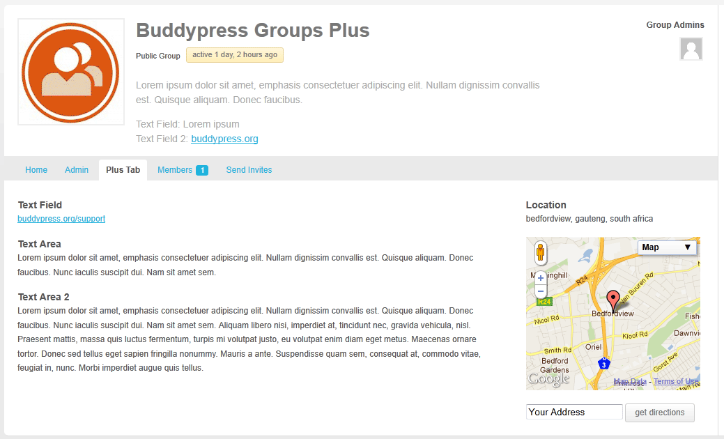 BuddyPress Group Plus Preview Wordpress Plugin - Rating, Reviews, Demo & Download