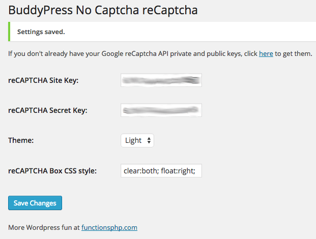 BuddyPress No Captcha ReCaptcha Preview Wordpress Plugin - Rating, Reviews, Demo & Download
