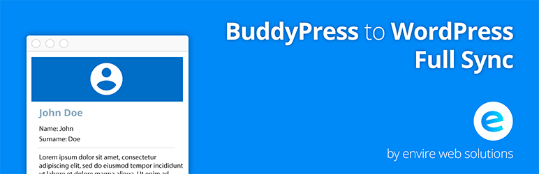 BuddyPress To WordPress Full Sync Preview - Rating, Reviews, Demo & Download