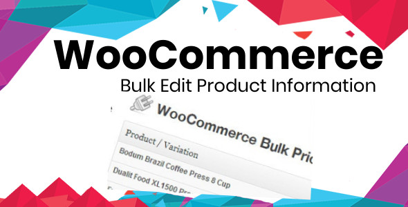 Bulk Edit Product Information Plugin Preview - Rating, Reviews, Demo & Download