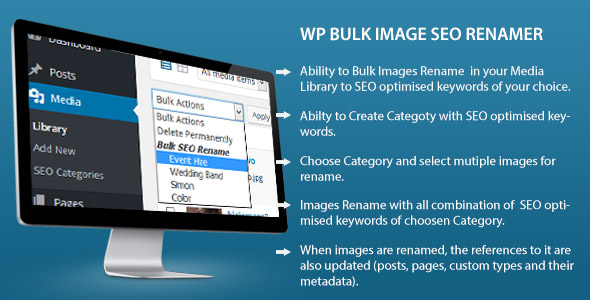 Bulk Image Seo Renamer Preview Wordpress Plugin - Rating, Reviews, Demo & Download