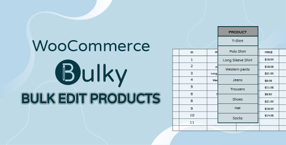 Bulky – WooCommerce Bulk Edit Products Preview Wordpress Plugin - Rating, Reviews, Demo & Download