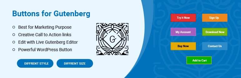 Buttons For Gutenberg Preview Wordpress Plugin - Rating, Reviews, Demo & Download