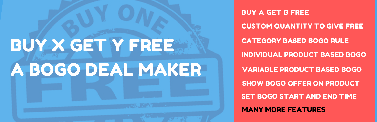 Buy One Get One Free – Other Similar BOGO WooCommerce Discount Rule Maker Preview Wordpress Plugin - Rating, Reviews, Demo & Download