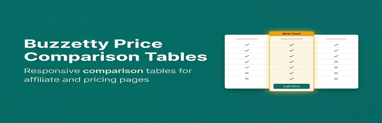 Buzzetty Price Comparison Tables Preview Wordpress Plugin - Rating, Reviews, Demo & Download