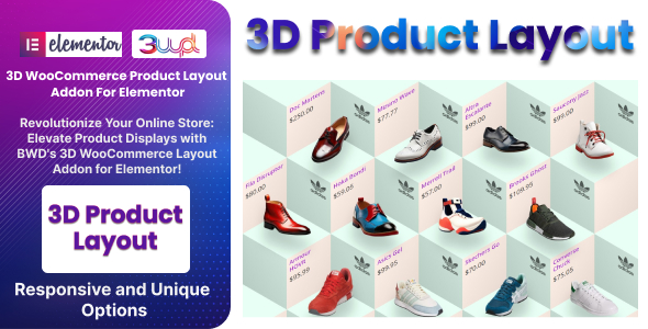 BWD 3D WooCommerce Product Layout Addon For Elementor Preview Wordpress Plugin - Rating, Reviews, Demo & Download