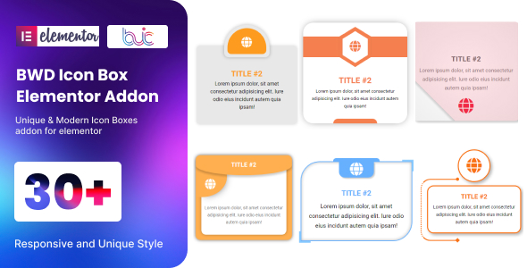BWD Icon Box Addon For Elementor Preview Wordpress Plugin - Rating, Reviews, Demo & Download