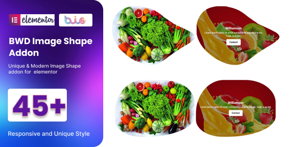 BWD Image Shape Addon For Elementor Preview Wordpress Plugin - Rating, Reviews, Demo & Download
