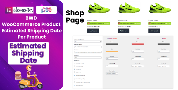 BWD Product Estimated Shipping Date Plugin For WooCommerce Preview - Rating, Reviews, Demo & Download