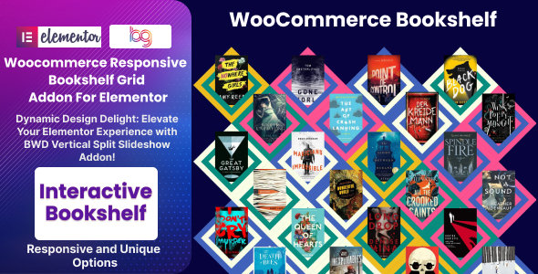BWD Woocommerce Responsive Bookshelf Grid Addon For Elementor Preview Wordpress Plugin - Rating, Reviews, Demo & Download