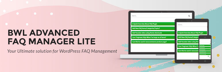BWL Advanced FAQ Manager Lite Preview Wordpress Plugin - Rating, Reviews, Demo & Download