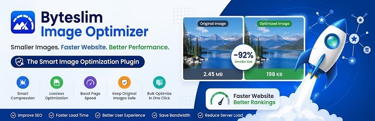 Byteslim Image Optimizer Preview Wordpress Plugin - Rating, Reviews, Demo & Download