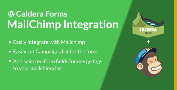 Caldera Forms MailChimp Integration Preview Wordpress Plugin - Rating, Reviews, Demo & Download