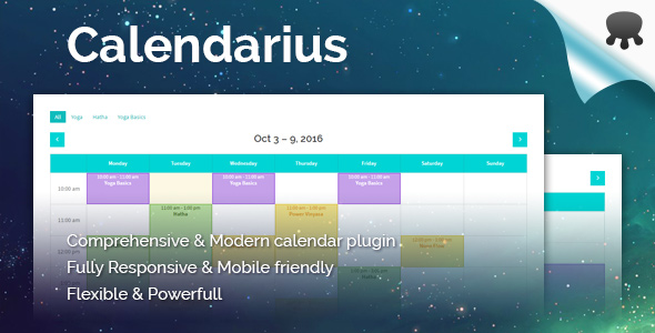 Calendarius – Comprehensive & Modern Calendar Plugin For WordPress Preview - Rating, Reviews, Demo & Download