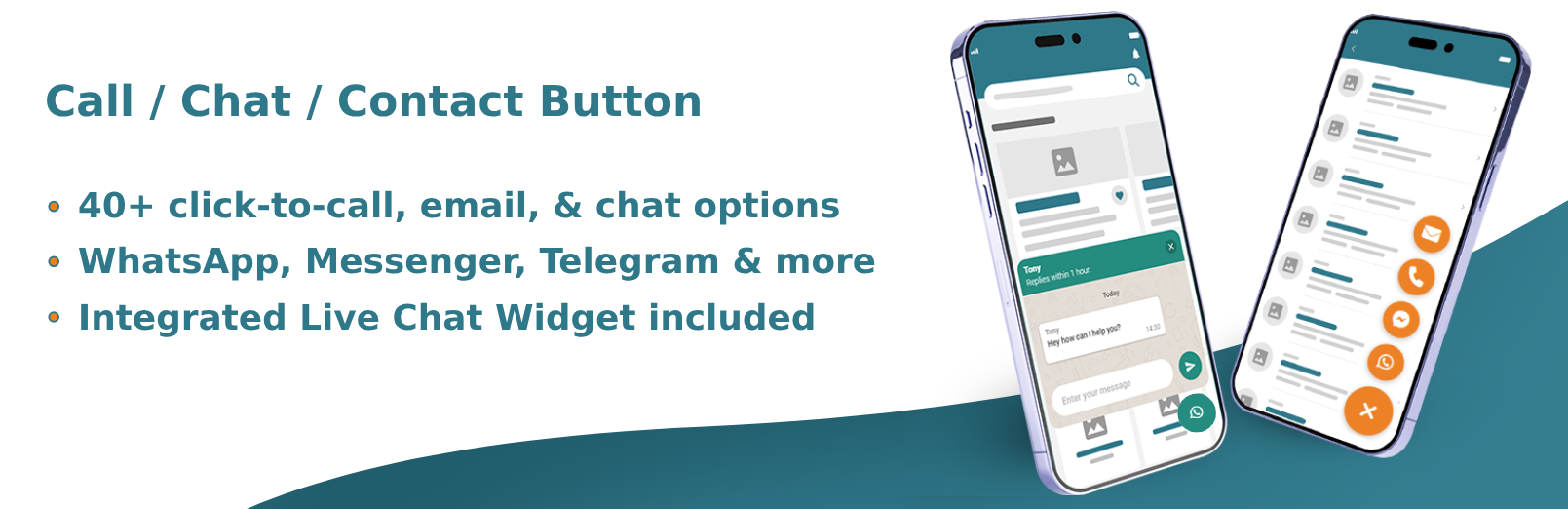 Call / Chat / Contact Button Preview Wordpress Plugin - Rating, Reviews, Demo & Download