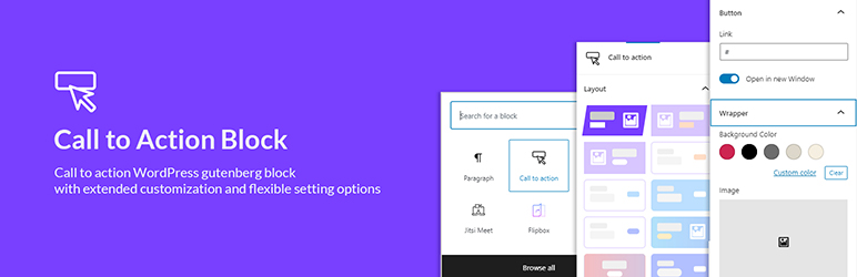 Call To Action Block – WPPOOL Preview Wordpress Plugin - Rating, Reviews, Demo & Download