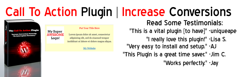 Call To Action Plugin Preview - Rating, Reviews, Demo & Download
