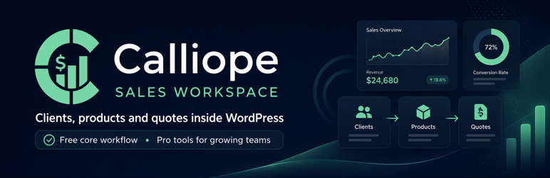 Calliope Sales Workspace Preview Wordpress Plugin - Rating, Reviews, Demo & Download