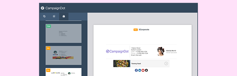 CampaignDot Preview Wordpress Plugin - Rating, Reviews, Demo & Download