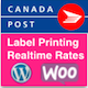 Canada Post WooCommerce Shipping With Print Label