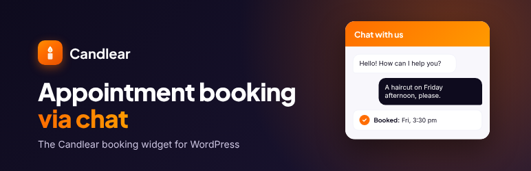 Candlear Booking Widget Preview Wordpress Plugin - Rating, Reviews, Demo & Download