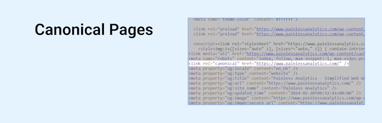 Canonical Pages Preview Wordpress Plugin - Rating, Reviews, Demo & Download
