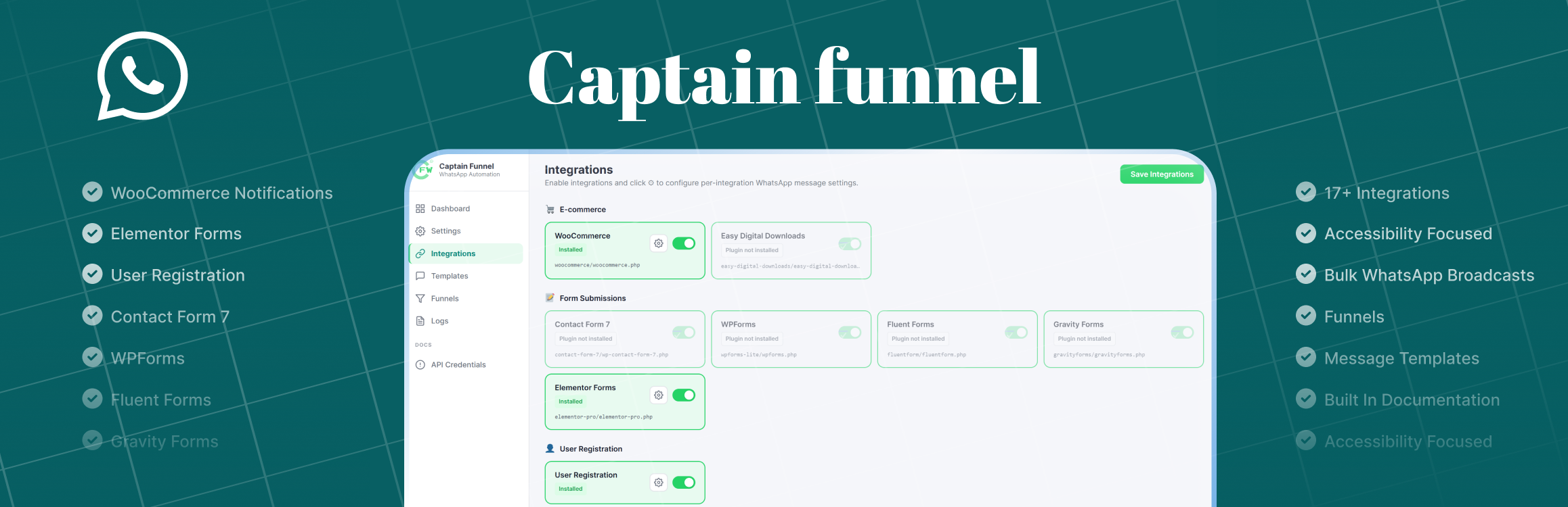 Captain Funnel Preview Wordpress Plugin - Rating, Reviews, Demo & Download