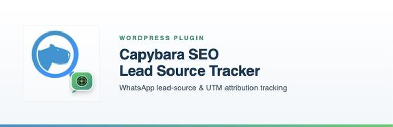 Capybara SEO Lead Source Tracker Preview Wordpress Plugin - Rating, Reviews, Demo & Download