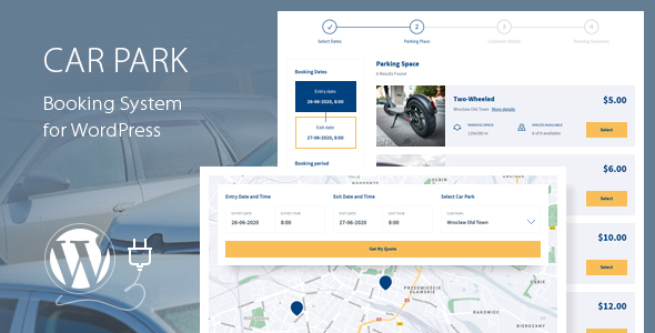 Car Park Booking System Plugin for Wordpress Preview - Rating, Reviews, Demo & Download