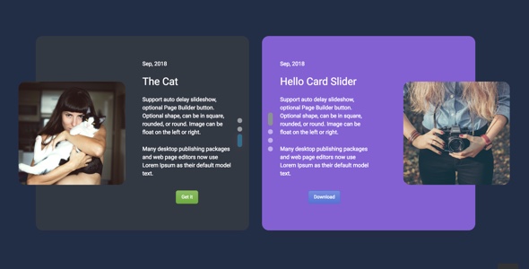 Card Slider – Addon For WPBakery Page Builder Preview Wordpress Plugin - Rating, Reviews, Demo & Download