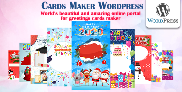 Cards Maker Wordpress Preview - Rating, Reviews, Demo & Download