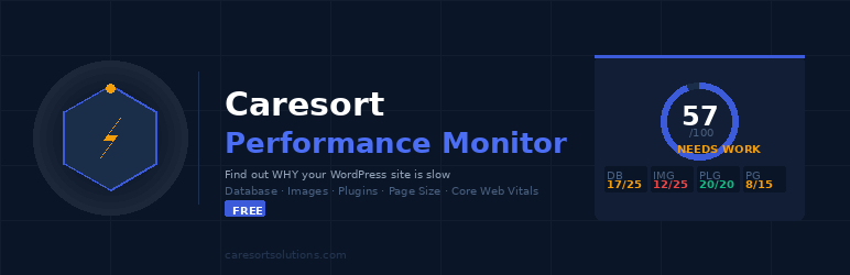 Caresort Performance Monitor Preview Wordpress Plugin - Rating, Reviews, Demo & Download