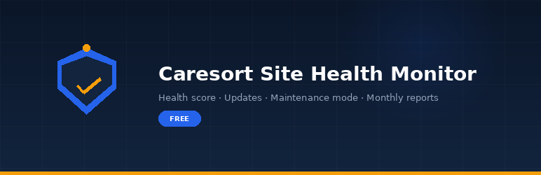 Caresort Site Health Monitor Preview Wordpress Plugin - Rating, Reviews, Demo & Download