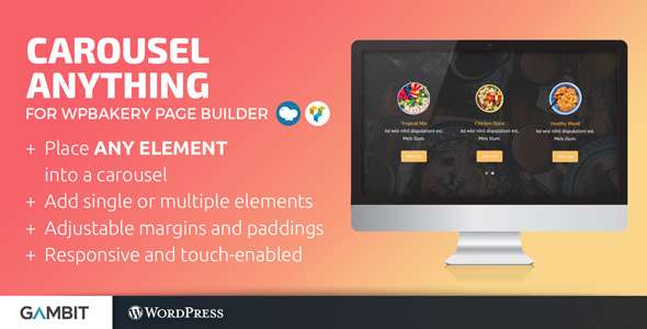 Carousel Anything For WPBakery Page Builder (formerly Visual Composer) Preview Wordpress Plugin - Rating, Reviews, Demo & Download
